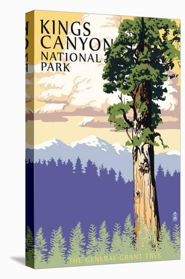 General Grant Tree - Kings Canyon National Park, California-Lantern Press-Stretched Canvas