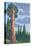 General Grant Tree - Kings Canyon National Park, California-Lantern Press-Stretched Canvas