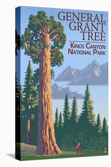 General Grant Tree - Kings Canyon National Park, California-Lantern Press-Stretched Canvas