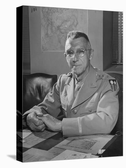 General Joseph W. Stilwell Posing for a Portrait-Myron Davis-Premier Image Canvas