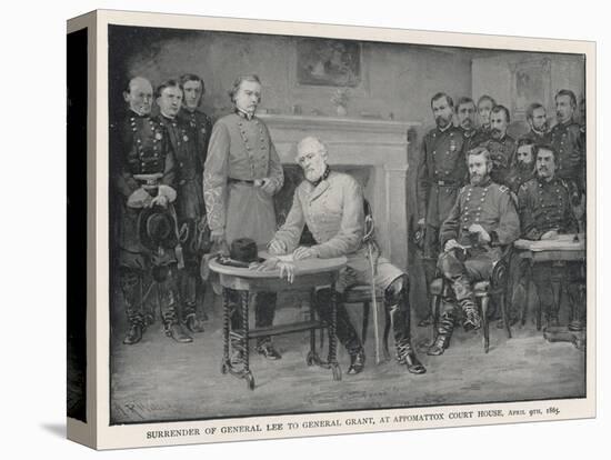 General Lee Surrenders to General Grant at Appomattox Court House-null-Premier Image Canvas