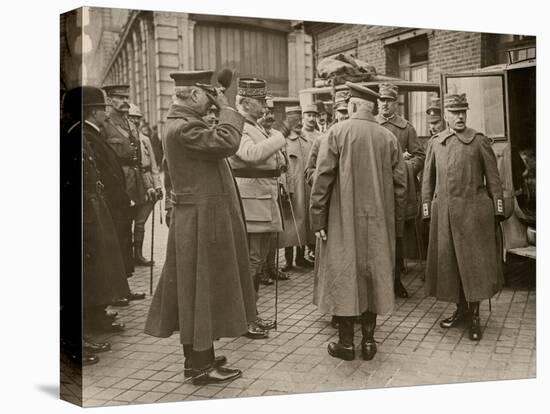 General Luigi Cadorna, Italian CINC, and General Joseph Joffre, French CINC, Calais, Mar 1916-null-Premier Image Canvas