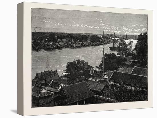 General View of Bankok and the Menam River-null-Premier Image Canvas