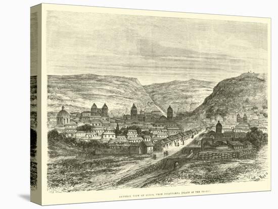 General View of Cuzco, from Iscaypampa, Plain of the Thorn-Édouard Riou-Premier Image Canvas