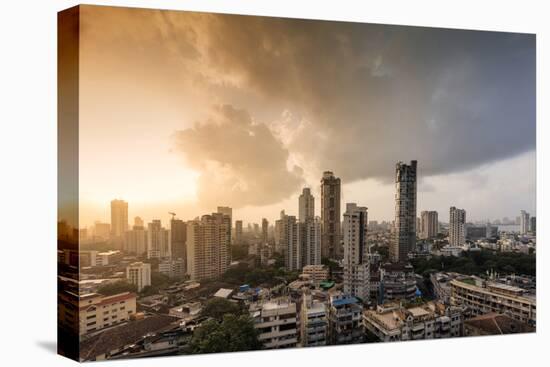 General View of the Skyline of Central Mumbai (Bombay), Maharashtra, India, Asia-Alex Robinson-Premier Image Canvas