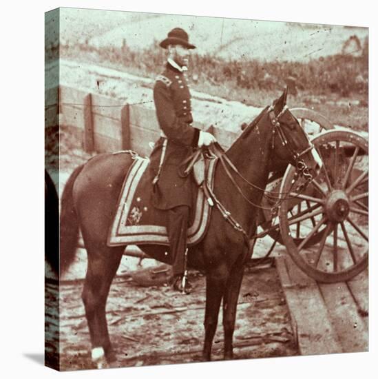 General William T. Sherman (1820-91) in Atlanta, Ga (B/W Photo)-Mathew Brady-Premier Image Canvas