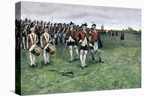 General Wolfe Assembling the British Army on the Plains of Abraham to Take Quebec, 1759-null-Premier Image Canvas