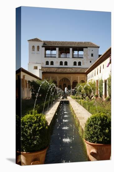 Generalife Gardens, Alhambra Palace, UNESCO World Heritage Site, Granada, Andalucia, Spain, Europe-Yadid Levy-Premier Image Canvas