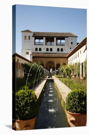 Generalife Gardens, Alhambra Palace, UNESCO World Heritage Site, Granada, Andalucia, Spain, Europe-Yadid Levy-Premier Image Canvas