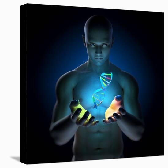 Genetic Research, Conceptual Artwork-SCIEPRO-Premier Image Canvas