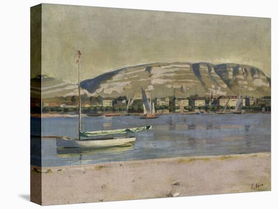 Geneva Harbour and the Saleve, 1878-Ferdinand Hodler-Premier Image Canvas