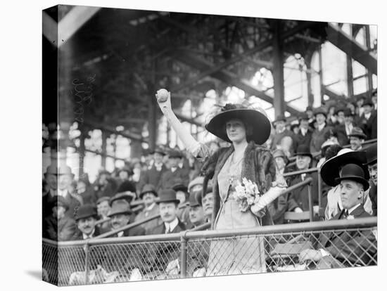 Genevieve Ebbets at Ebbets Field, Brooklyn Dodgers, Baseball Photo - New York, NY-Lantern Press-Stretched Canvas