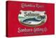 Genista Salmon Can Label (Salmon Only)-Lantern Press-Stretched Canvas