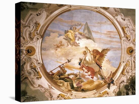 Genius on Pegasus Putting Time to Flight-Giambattista Tiepolo-Premier Image Canvas