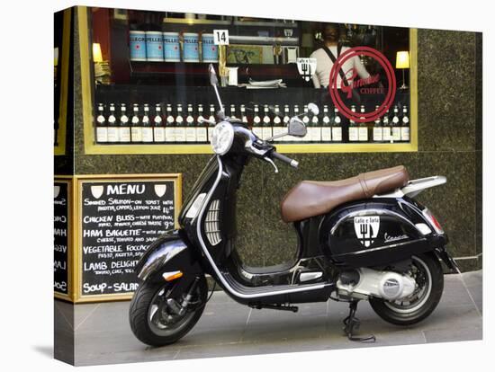 Genovese Coffee and Vespa, Melbourne, Victoria, Australia-David Wall-Premier Image Canvas