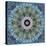 Gentle Blue Frosted Leafes in the Forest Mandala-Alaya Gadeh-Premier Image Canvas