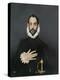 Gentleman with His Hand on His Chest, C.1580-El Greco-Premier Image Canvas