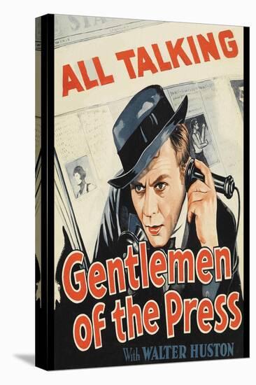 Gentlemen of the Press-null-Stretched Canvas