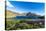 Gentoo penguin colony in the bay of Godthul, South Georgia, Antarctica, Polar Regions-Michael Runkel-Premier Image Canvas