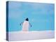 Gentoo Penguin on Snowline. Antarctica-Edwin Giesbers-Premier Image Canvas