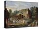 Gentry at a Peasant Dance in a Farmyard-Jan van Kessel the Elder-Premier Image Canvas