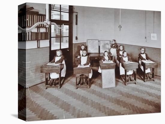 Geography Lesson at Elm Lodge Residential School for Elder Blind Girls, London, 1908-null-Premier Image Canvas