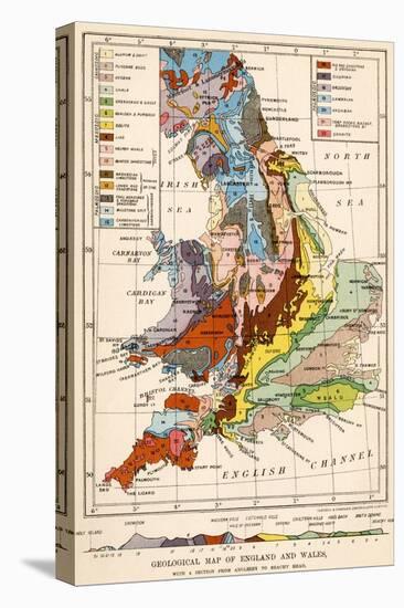 Geological Map of England and Wales-null-Premier Image Canvas