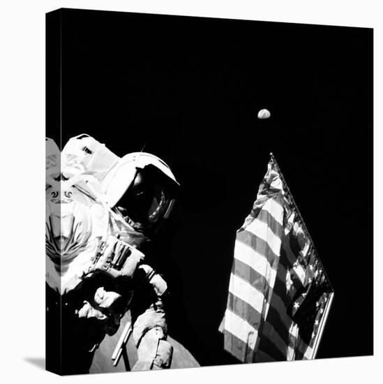 Geologist-Astronaut Harrison Schmitt, Apollo 17 Lunar Module Pilot-null-Stretched Canvas