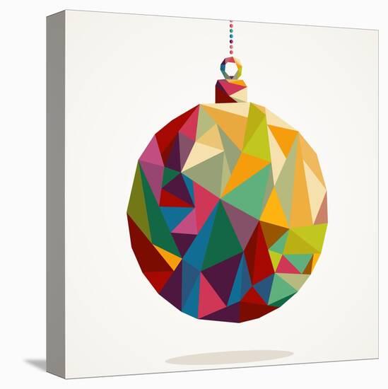 Geometric Christmas Ornament-cienpies-Stretched Canvas