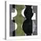 Geometric Deco II with Green-Wild Apple Portfolio-Stretched Canvas