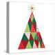 Geometric Holiday Trees I-Michael Mullan-Stretched Canvas