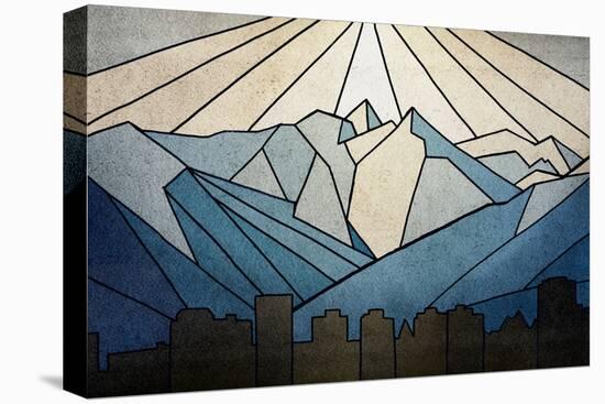 Geometric Mountain-Anna Polanski-Stretched Canvas