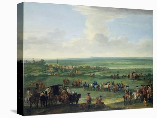 George I (1660-1727) at Newmarket, 4th or 5th October 1717, c.1717-John Wootton-Premier Image Canvas