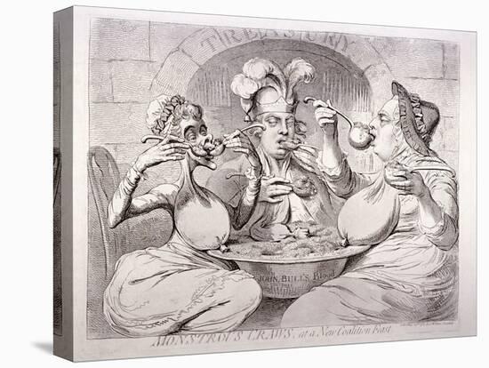 George III Feeding Himself on Guineas, London, 1787-James Gillray-Premier Image Canvas