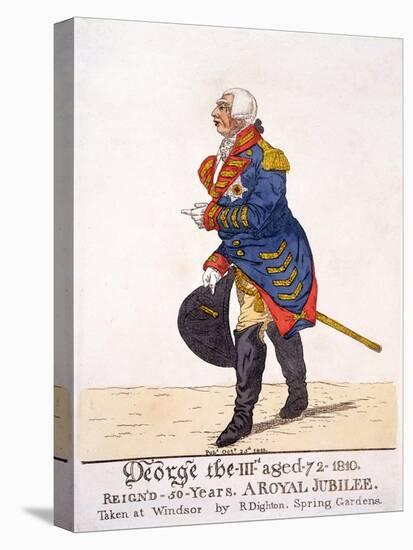 George III of Britain in 1810 on His Fifty Year Jubilee-Robert Dighton-Premier Image Canvas