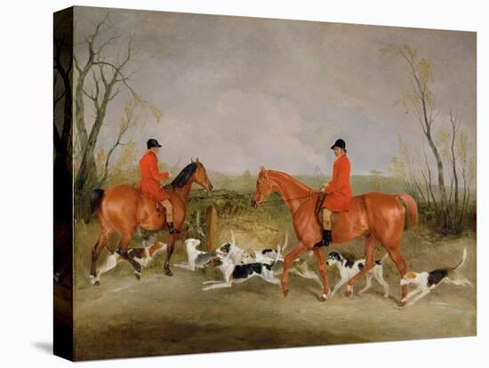 George Mountford, Huntsman to the Quorn, and W. Derry, Whipper-In, at John O'Gaunt's Gorse, Nr…-Richard Barrett Davis-Premier Image Canvas