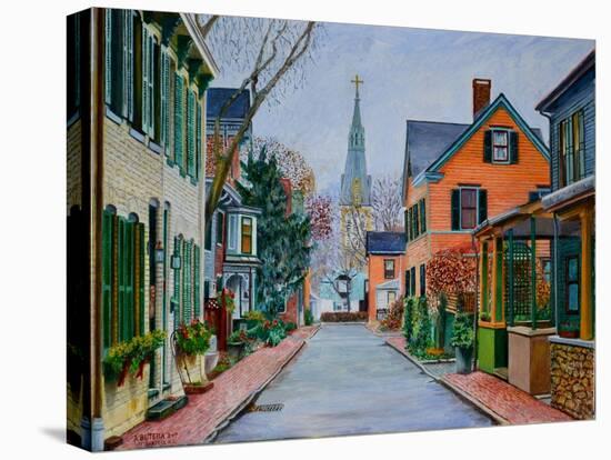 George St., Lambertville, 2017 ( Oil on Canvas)-Anthony Butera-Premier Image Canvas