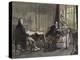 George Stephenson at Darlington in 1823-Alfred Rankley-Premier Image Canvas