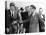 George Wallace Stepping Aside as Pres John Kennedy Walks to Platform at Muscle Shoals, Alabama-null-Stretched Canvas