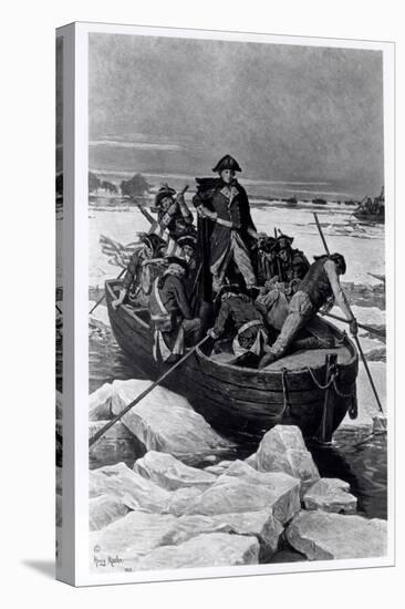 George Washington (1732-99) Crossing the Delaware River, 25th December 1776, circa 1912-13-Henry Mosler-Premier Image Canvas