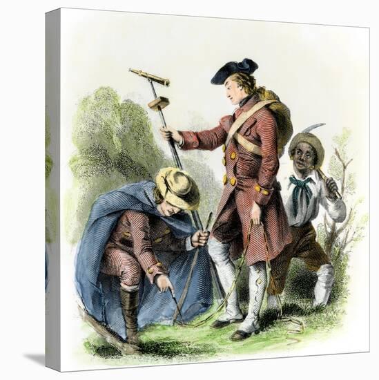 George Washington as a Surveyor in Virginia-null-Premier Image Canvas