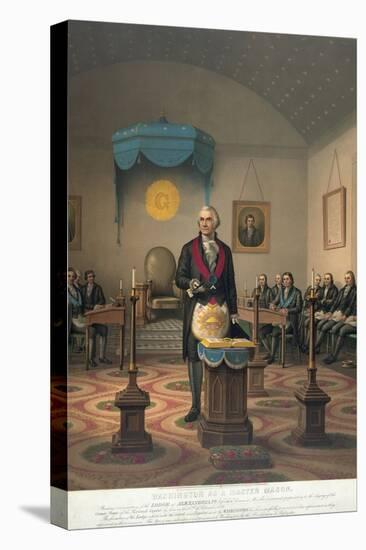 George Washington at Meeting of Masonic Lodge-null-Premier Image Canvas