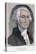 George Washington, First President of the United States, 19th Century-Currier & Ives-Premier Image Canvas