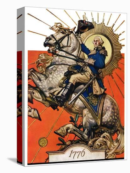 "George Washington on Horseback,"July 2, 1927-Joseph Christian Leyendecker-Premier Image Canvas