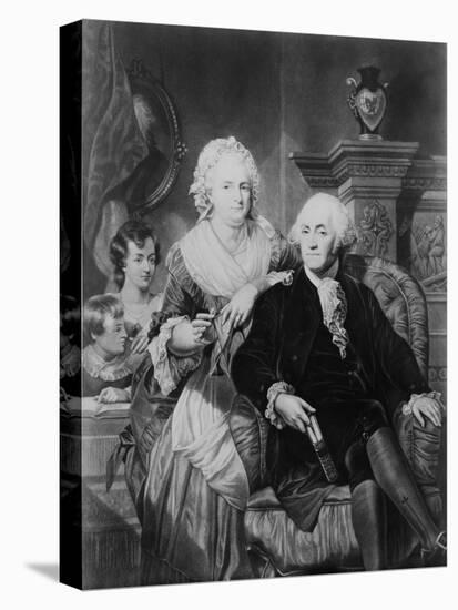 George Washington with Wife and Two Children-Philip Gendreau-Premier Image Canvas