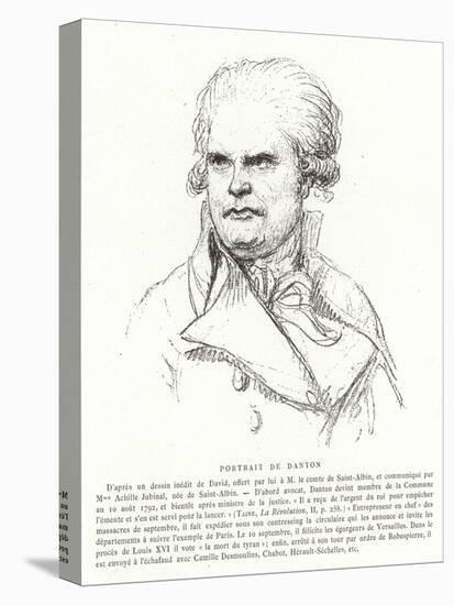 Georges Danton, French Revolutionary Politician-Jacques-Louis David-Premier Image Canvas