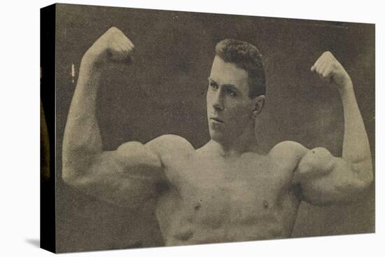 Georges Hackenschmidt (Russe) essayant ses forces (Lutteur russe).-null-Premier Image Canvas