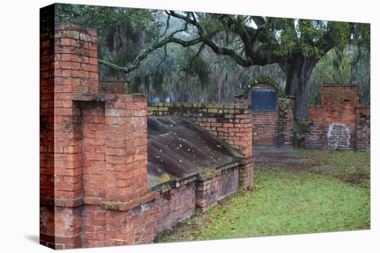 Georgia, Savannah, Burial Vaults in Historic Colonial Park Cemetery-Joanne Wells-Premier Image Canvas