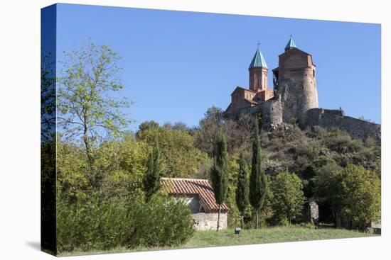 Georgia, Telavi. Gremi Monastery from a Nearby Field-Alida Latham-Premier Image Canvas