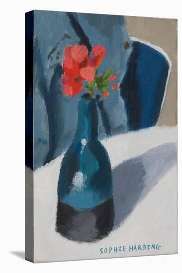 Geranium in Blue Vase-Sophie Harding-Premier Image Canvas